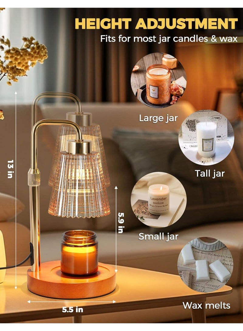 Bukela Candle Warmer Lamp with Timer Dimmable, Birthday Gifts for Women Mom, House Warming Gifts New Home Decor, Wax Melt Warmer for Jar Candles with 2 Bulbs - Image 5